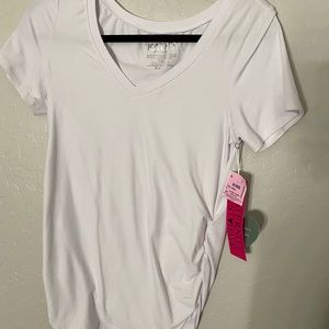 KATHY Maternity Top Plain White T Shirt
